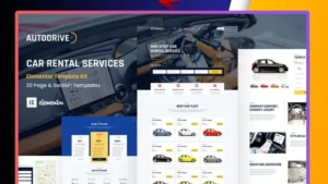 Autodrive - Car Rental & Dealer Elementor Template Kit