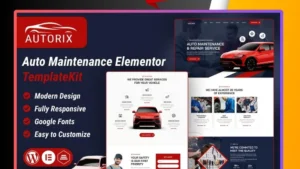 Autorix - Auto Maintenance Elementor Template Kit