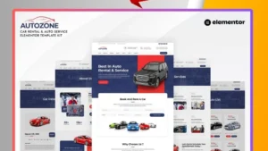 Autozone - Car Rental & Auto Service Elementor Template Kit