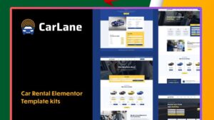 CarLane - Car Rental Elementor Template Kit