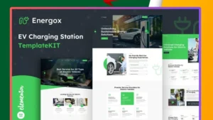 Energox - EV Charging Station Elementor Template Kit