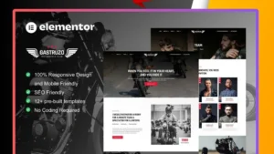 Gastruzo - Motorcycle Club Elementor Template Kit