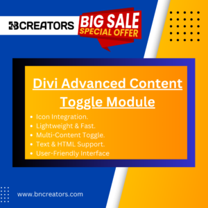 Divi Advanced Content Toggle Module