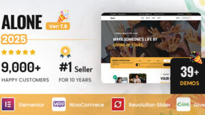 Alone Charity Multipurpose Non-profit Theme