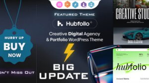 Hubfolio - Creative Portfolio and Digital Agency WordPress Elementor Theme