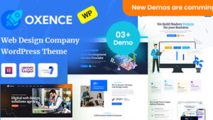 Oxence - Web Design Agency Elementor WordPress Theme