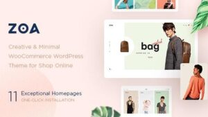 Zoa - Minimalist Elementor WooCommerce Theme