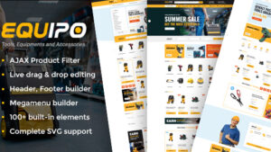 Equipo - Parts And Tools WordPress WooCommerce Theme