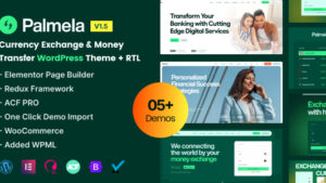 Palmela - Online Banking and Money Transfer WordPress Theme