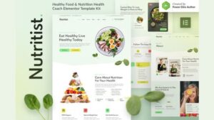 Nutritist - Healthy Food and Nutrition Coach Elementor Template Kit