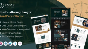 Ensaf - Attorney Lawyer WordPress Theme