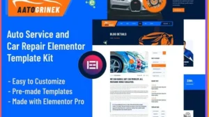 Aatogrinek - Auto Service & Car Repair Elementor Template Kit