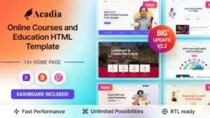 Acadia - Education WordPress Theme