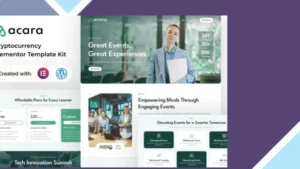 Acara - Event and Conference Elementor Template Kit