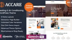 Accare - Heating and Air Conditioning WordPress Theme