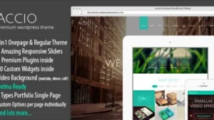 Accio - Responsive Onepage Parallax Agency WordPress Theme