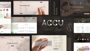 Accu - Healthcare, Massage WordPress Theme
