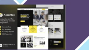 Accuntax - Accounting and Tax Consultancy Services Elementor Template Kit