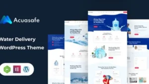 Acuasafe - Drinking Water Delivery WordPress Theme