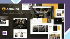 AdBound - Outbound Activity and Adventure Tour Elementor Template Kit