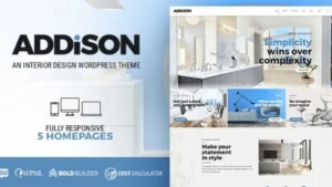 Addison - Architecture and Interior Design WordPress Theme