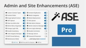 Admin and Site Enhancements (ASE)