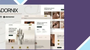 Adornix - Modern Jewelry Store Elementor Template Kit