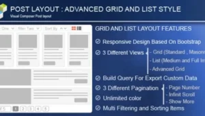 Advance Post Grid List for Visual Composer