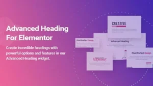 Advanced Heading and Animated Text for Elementor
