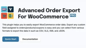 Advanced Order Export For WooCommerce