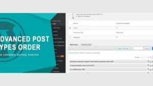 Advanced Post Types Order