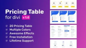 Advanced Pricing Table For Divi