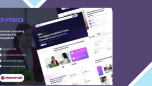 Advisio - Financial Consulting Elementor Pro Template Kit