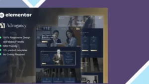 Advogancy - Attorney Law Firm Elementor Pro Template Kit