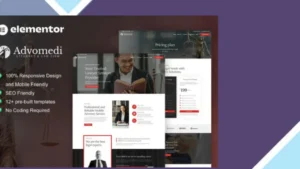 Advomedi - Attorney and Law Firm Elementor Template Kit