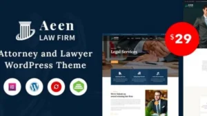 Aeen - Attorney and Lawyer WordPress Theme