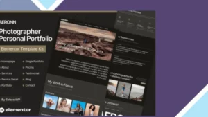 Aeronn - Personal CV Elementor Pro Template Kit