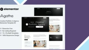 Agatha - Creative Portfolio and Agency Elementor Template Kit