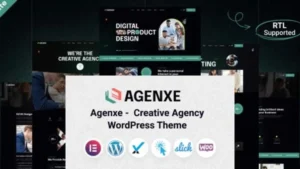 Agenxe - Creative Agency WordPress Theme
