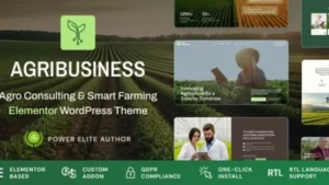 Agribusiness - Agriculture Business Consulting WordPress Theme