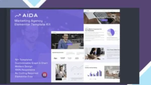 AIDA - Marketing Agency Elementor Template Kit