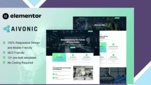 Aivonic - AI and Robotics Elementor Pro Template Kit