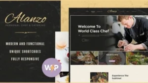 Alanzo - Personal Chef and Catering WordPress Theme