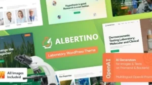 Albertino - Science Laboratory Research and Technology WordPress Theme