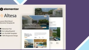 Altesa - Villa and Resort Elementor Template Kit