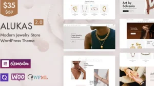 Alukas - Modern Jewelry Store WordPress Theme