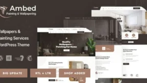 Ambed - Wallpapers and Painting Services WordPress Theme