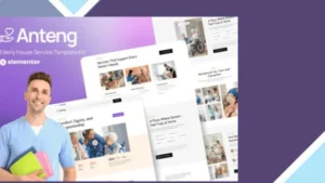 Anteng - Elderly House Service Elementor Kit Template