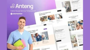 Anteng - Elderly House Service Elementor Template Kit