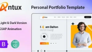 Antux - Personal Portfolio WordPress Theme
